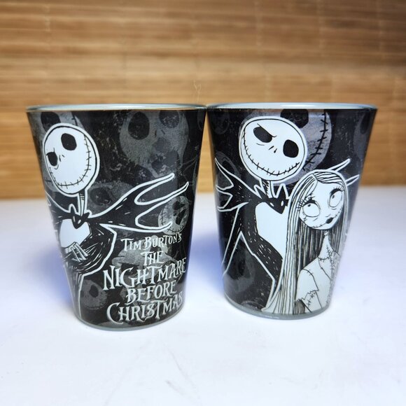The Nightmare Before Christmas Shot Glasses (2) Disney Jack and Sally - Picture 2 of 7